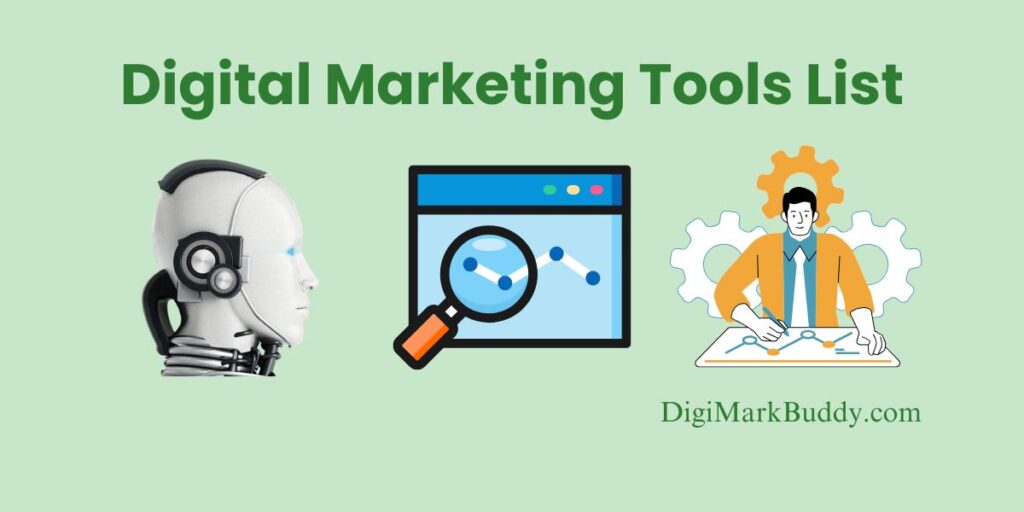 digital marketing tools list image
